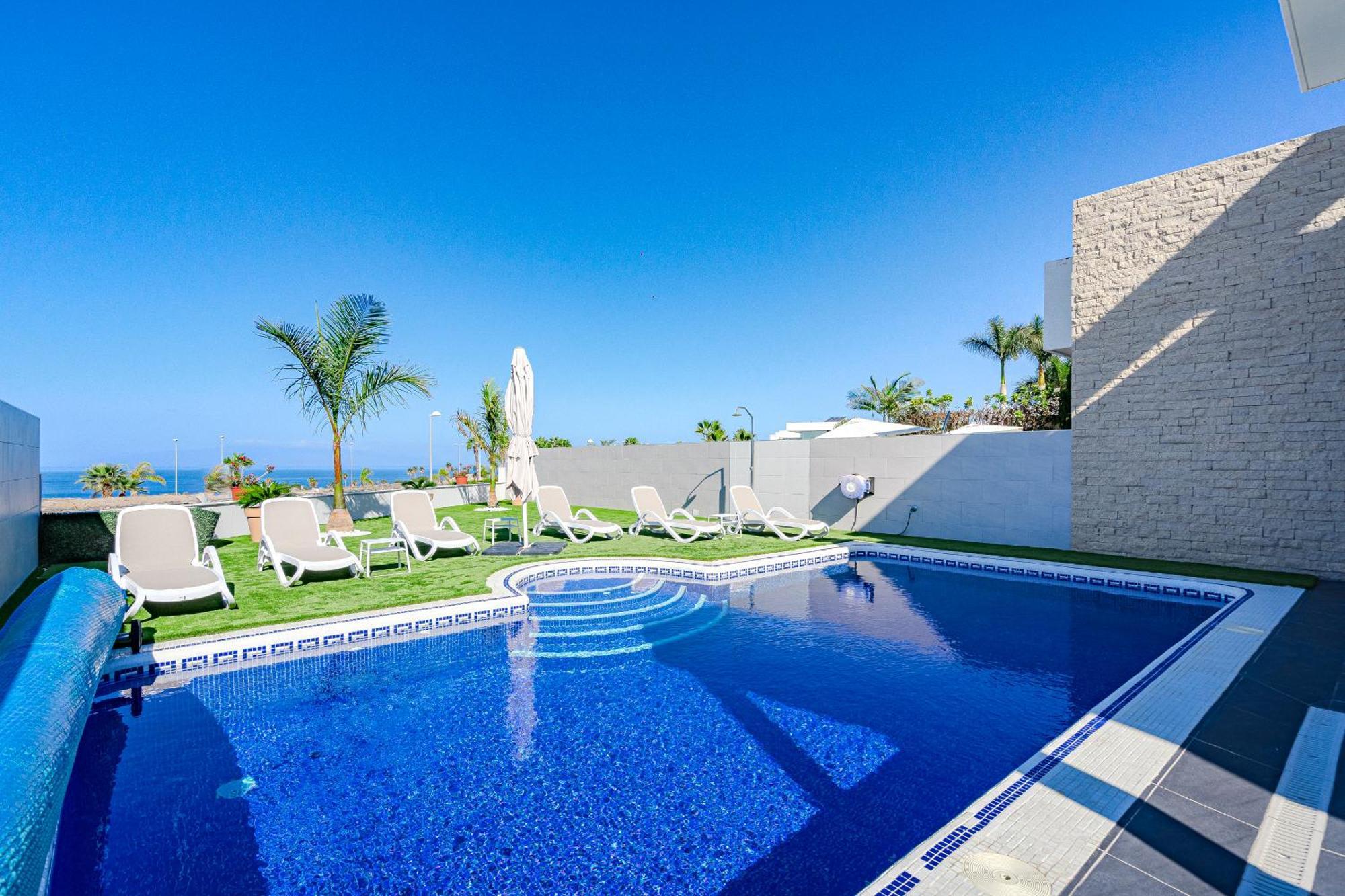 Villa Elisabetta, Luxury Villa With Heated Pool Ocean View In Adeje, Tenerife Costa Adeje  ภายนอก รูปภาพ
